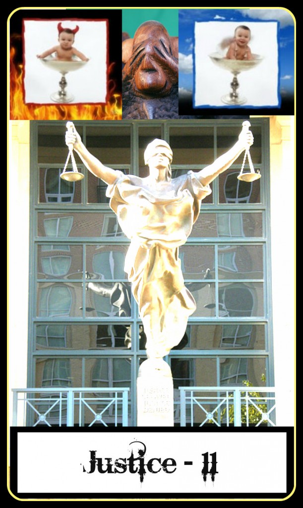 the justice tarot card