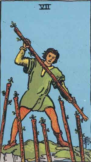 7 of wands tarot card combinations